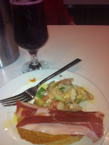 Tinto De Verano (red Wine and soda) with Tapa