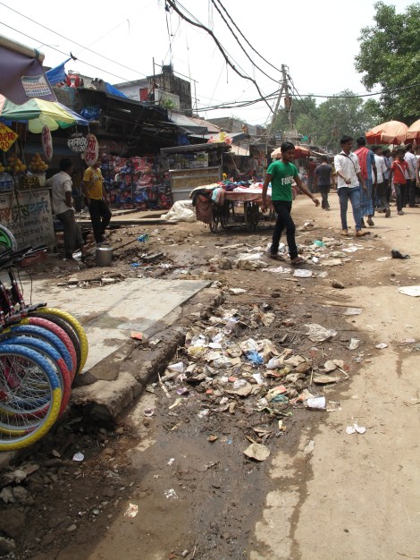 Old Delhi between Red Fort and Markets - yuck