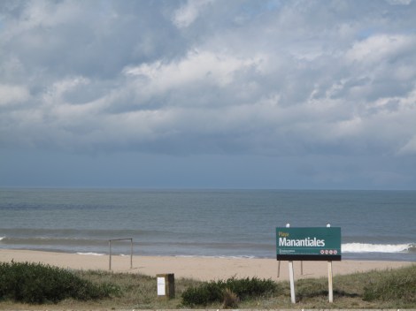 This beach one block away